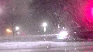 Driving in Blizzard Like Conditions Video 1262014