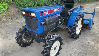 ISEKI 155 4x4 Compact Tractor & Rotavator tiller