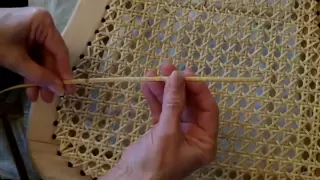 Weaving A Cane Seat Using the 7 Step Method