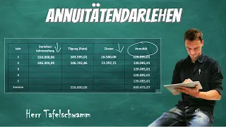 Annuitätendarlehen berechnen - Beispielaufgabe mit Zins, Tilgung und Rechenweg - Einfach erklärt!