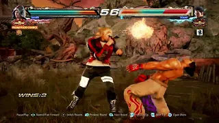 Kazuya health drained after 9 seconds by my Steve