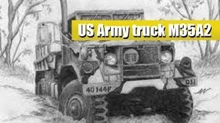 USA Army truck M35A2 - in snow