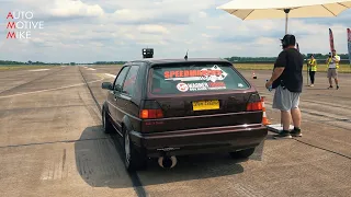 IS THIS WORLD'S FASTEST VOLKSWAGEN GOLF 2?? 340 KM/H @ 1/2 MILE!