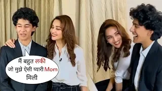 Madhuri Dixit Son Arin Nene Adorable Moments with Mom During Song Shoot | Mom-Son Bonding