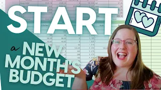 How to start a new month's budget! - Cloning and clearing digital spreadsheet budgets