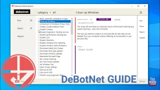 DebotNet for Windows 10 Guide Debloat Windows