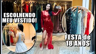 FUI PARA SP ESCOLHER O VESTIDO DA  MINHA FESTA DE 18 ANOS! Muito ansiosa