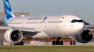 BRILLIANT Garuda INDONESIA A330 Neo Take off & Landing | A330 Neo | Melbourne Airport Plane Spotting