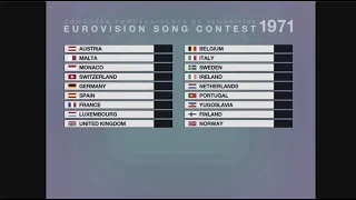 Eurovision 1971: The Song Contest 2.0 | Song super cut and animated scoreboard