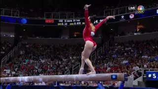 Aly Raisman's balance beam routine though...#‎Rio2016‬ will be her second Olympic Games