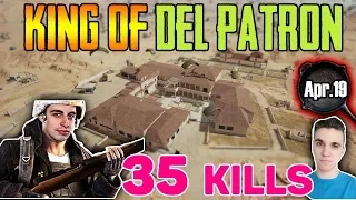 KING OF DEL PATRÓN - Shroud and Just9n 35 Kills DUO FPP [Apr-19] - PUBG HIGHLIGHTS TOP 1 #93