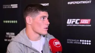 Charles Rosa during UFC Sweden media days