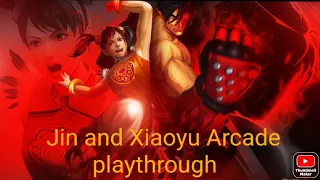 Street Fighter X Tekken - Jin and Xiaoyu Arcade playthrough (Akuma is so annoying)