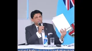 Fijian Attorney-General briefs members of the Parliament on the 2018-2019 budget