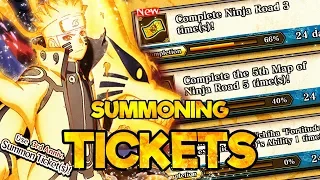 HOW TO GET 3RD ANNIVERSARY SUMMONING TICKETS EASY | Naruto Ultimate Ninja Blazing