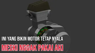 Rahasia Aki Motor Tidak Akan Habis Hingga Bertahun-Tahun | Cara Kerja Spul Pengisian