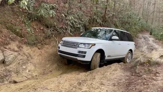 Stock Range Rover Crawling - Hurricane Creek NC 1/15/2021