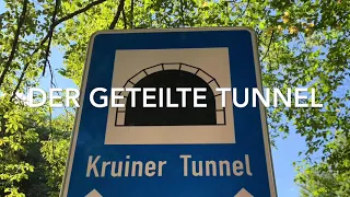 Eine V90 durchfährt den Kruiner Tunnel bei Ennepetal