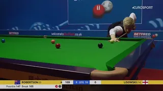 Neil Robertson first Crucible 147 (WSC 2022)