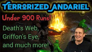 Terrorized Andariel Drops Griffon's Eye, Death's Web and More!!!