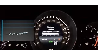 Mercedes-Benz CLS 350 - acceleration from 0-220 kmh on German Autobahn