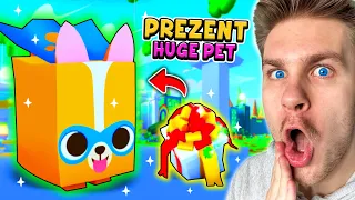 Dostałem *PREZENT* 🎁 z NOWY *HUGE PET* ⚠️ (ZA DARMO) 🤑 od TWÓRCY GRY 🥸 w PET SIMULATOR X w ROBLOX