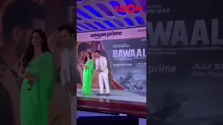 Janhvi Kapoor & Varun Dhawan arrive in style at the trailer launch of Bawaal