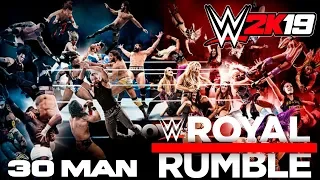 WWE 2K19 - ROYAL RUMBLE 30 MAN - Должен остаться один!!! (Русская озвучка)