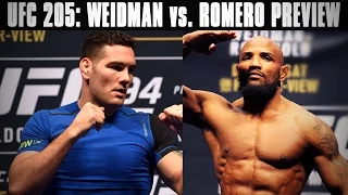 UFC 205: Chris Weidman vs. Yoel Romero Preview with John Ramdeen and Robin Black