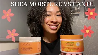 SHEA MOISTURE CURL ENHANCING SMOOTHIE VS CANTU COCONUT CURLING CREAM