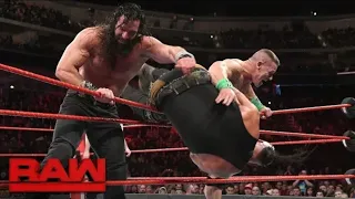 2018 WWE Raw Braun Strowman Vs John Cena Vs Elias