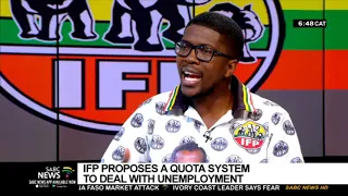 IFP proposes a quota system | to deal with unemployment