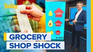 Grocery shop shock as produce prices soar by 40 per cent | Today Show Australia