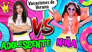 🎀 ¡¡NIÑOS VS ADOLESCENTES en VACACIONES de VERANO! 🌴 RUTINA DE LA MAÑANA de PRIMARIA vs SECUNDARIA