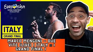 Marco Mengoni - Due Vite (LIVE) | Italy 🇮🇹 | Grand Final | Eurovision 2023 REACTING