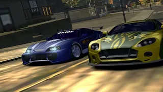 Vic's Toyota Supra vs Ronnie's Aston Martin DB9 Mostwanted Race