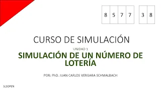 Simulation of a lottery number [Unit 1].