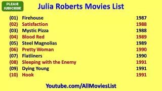 Julia Roberts Movies List