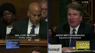 Cory Booker questions Judge Kavanaugh during hearing