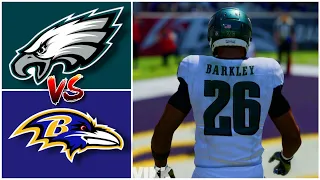 Eagles vs Ravens Simulation (Madden 24 Updated Rosters)