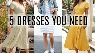 5 Dresses Every Woman NEEDS In Her Closet | Closet Essentials for Women Over 40