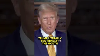 Trump Literally FROTHING AT THE MOUTH, Struggles Through Video