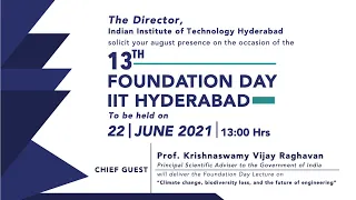13th Foundation Day of IIT Hyderabad