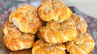 How to Make Turkish Style Yummy Pogacha | طرز تهیه پوآچا ترکی | Pamuk Poğaça Tarifi