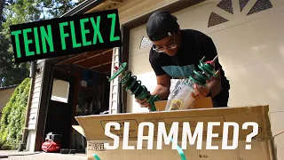 MAKING THE 86 LOWER! | TEIN FLEX Z COILOVER INSTALL