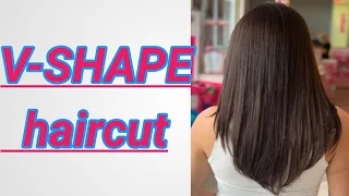 HOW TO- V SHAPE HAIRCUT FOR BEGINNERS STEP BY STEP TAGALOG