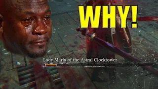 I WAS SO CLOSE!!! - "Lady Maria" Boss Fight (Bloodborne DLC)