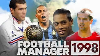 СЫГРАЛ В FM с РЕТРО БАЗОЙ FOOTBALL MANAGER 1998