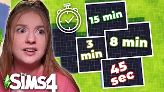 The Sims 4 but Every Room has a SHORTER Time Limit | Build Challenge