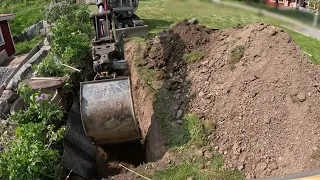 Draining rainwater from a fresh water well